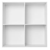 001 Reol Hel Lodret mellemside Mål H70 B70 D30 / D34,5 Hvid malet