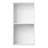 007 Reol Halv Lodret Mål H70 B35 D30 / D34,5 Hvid malet