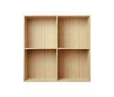 001 Reol Hel Lodret mellemside Mål H70 B70 D21 / 30 / 34,5 Bambus