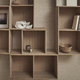 002 Reol Hel Vandret mellemside Mål H70 B70 D21 / 30 / 34,5 Eg