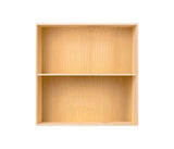 002 Bookcase Full Horizontal middle side Dimensions H70 W70 D21 / 30 / 34.5 Ash