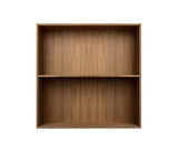 002 Bookcase Full Horizontal middle side Dimensions H70 W70 D21 / 30 / 34.5 Walnut