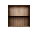 002 Bookcase Full Horizontal middle side Dimensions H70 W70 D21 / 30 / 34.5 Walnut