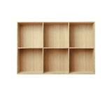 005 Shelf 105 Vertical middle side Dimensions H70 W104.4 D30 / 34.5 Bamboo
