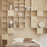 008 Bookcase Half Horizontal with full shelf Dimensions H35 W70 D21 / 30 / 34.5 Ash