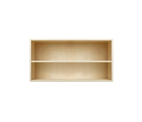 008 Bookcase Half Horizontal with full shelf Dimensions H35 W70 D21 / 30 / 34.5 Birch veneer