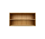 008 Bookcase Half Horizontal with full shelf Dimensions H35 W70 D21 / 30 / 34.5 Bamboo