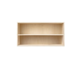 008 Bookcase Half Horizontal with full shelf Dimensions H35 W70 D21 / 30 / 34.5 Ash