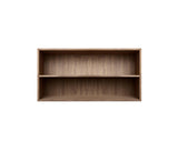 008 Bookcase Half Horizontal with full shelf Dimensions H35 W70 D21 / 30 / 34.5 Walnut