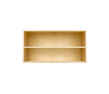 008 Bookcase Half Horizontal with full shelf Dimensions H35 W70 D21 / 30 / 34.5 Birch veneer