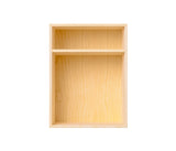 009 Bookcase Bedside vertical with shelf Dimensions H47 W35 D30 / 34.5 Ash