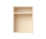 009 Bookcase Bedside vertical with shelf Dimensions H47 W35 D30 / 34.5 Ash