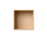 010 Bookcase Quarter Dimensions H35 W35 D21 / 30 / 34.5 Beech
