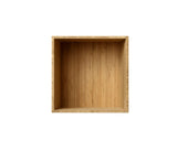 010 Bookcase Quarter Dimensions H35 W35 D21 / 30 / 34.5 Bamboo