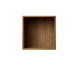 010 Bookcase Quarter Dimensions H35 W35 D21 / 30 / 34.5 Walnut