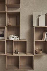 010 Bookcase Quarter Size H35 W35 D21 / 30 / 34.5 Oak