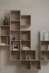 010 Bookcase Quarter Size H35 W35 D21 / 30 / 34.5 Oak