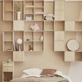 010 Bookcase Quarter Dimensions H35 W35 D21 / 30 / 34.5 Ash