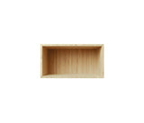 012 Bookcase Quarter Hallway Dimensions H18 W35 D21 / 30 Bamboo