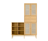 102 Reol Model Garderobe Mål H195 B140 D34,5 Eg