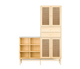 102 Shelf Model Wardrobe Dimensions H195 W140 D34.5 Ash