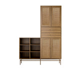 102 Shelf Model Wardrobe Dimensions H195 W140 D34.5 Walnut
