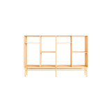 Bookcase Room Divider 2x1H Ash