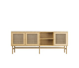 112 Shelf Model TV shelf Dimensions H55 W140 D34.5 Bamboo