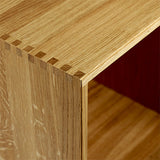 010 Bookcase Quarter Size H35 W35 D21 / 30 / 34.5 Oak