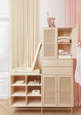 102 Shelf Model Wardrobe Dimensions H195 W140 D34.5 Walnut