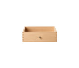 024 Drawer Small Dimensions H10 W33 D30 / 34.5 Beech