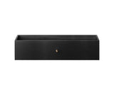 026 Skuffe Bred Mål H16 B67 D30 / 34,5 Ask Sort Bejdset