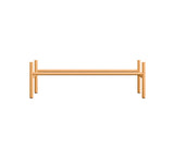 032 Frame Full Dimensions H20 W68 D25 Beech