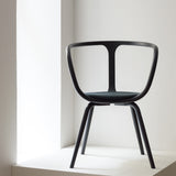 053 Stol Cocoon Spisebord stol Black stained Mål H80 B60 D52