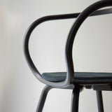 053 Stol Cocoon Spisebord stol Black stained Mål H80 B60 D52