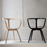 053 Stol Cocoon Spisebord stol Black stained Mål H80 B60 D52