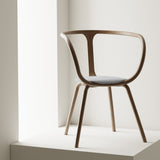 054 Stol Cocoon Spisebord stol Smoked Oak Mål H80 B60 D52