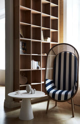 063 Bord Cloud Side Bord Lavt Soft White Ø70 Mål H44 B70 D70 Bordplade: Malet Træ; Stel: Pulverlakeret stål