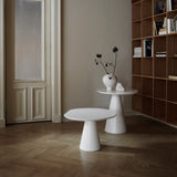 065 Bord Cloud Side Bord Højt Ø70 Soft White Mål H60 B70 D70 Bordplade: Malet Træ; Stel: Pulverlakeret stål