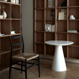 065 Bord Cloud Side Bord Højt Ø70 Soft White Mål H60 B70 D70 Bordplade: Malet Træ; Stel: Pulverlakeret stål