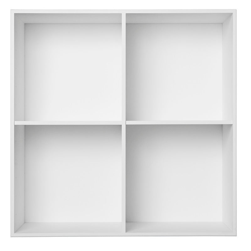 001 Reol Hel Lodret mellemside Mål H70 B70 D30 / D34,5 Hvid malet