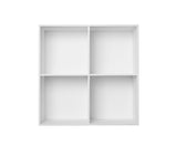 001 Bookcase whole Vertical middle side Dimensions H70 W70 D30 / 34.5 White painted