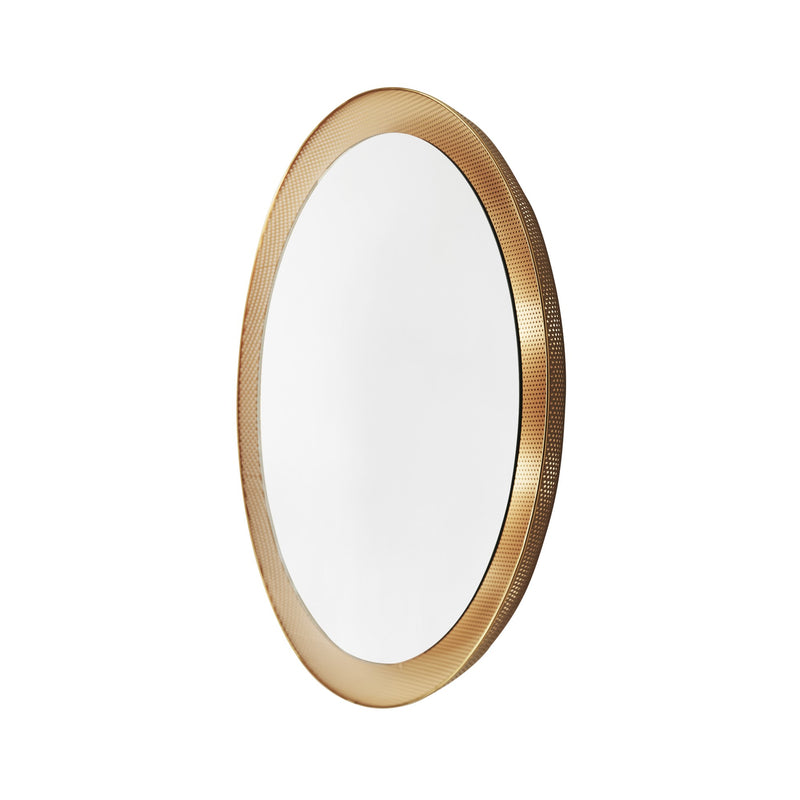 051 Mirror Floris Fiedeldij Ø80 Dimensions H80 W80 D7 Metal, Brass, Glass