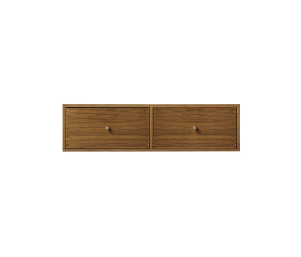 097 Bookcase Model Hallway w. Drawers Dimensions H18 W70 D30 Walnut