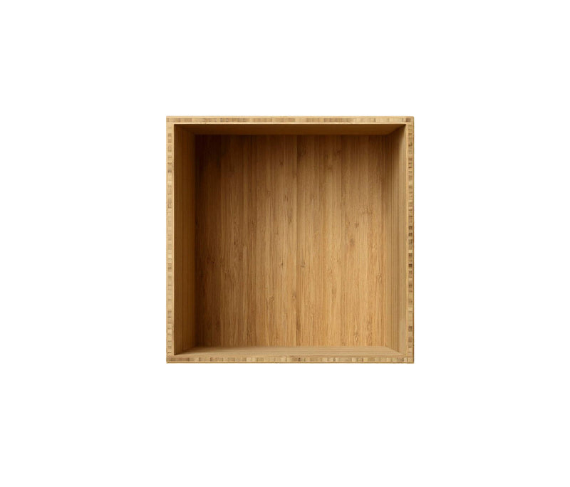 010 Bookcase Quarter Size H35 W35 D21 / 30 / 34.5 Bamboo