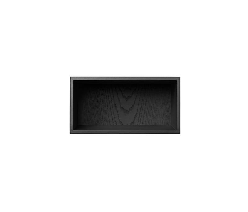 012 Bookcase Quarter Hallway Dimensions H18 W35 D21 / 30 Ash Black Stained