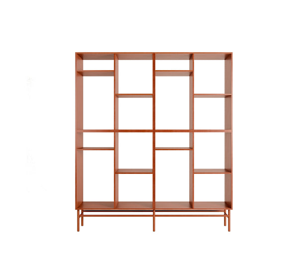 Reol Room Divider 2x2 Mahogni