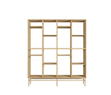 Bookcase Room Divider 2x2 Bamboo