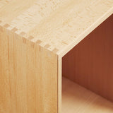 009 Bookcase Bedside vertical w. shelf Dimensions H47 W35 D30 / 34.5 Beech