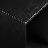 014 Door Modern Small Dimensions H33 W33 D1.2 Ash Black Stained